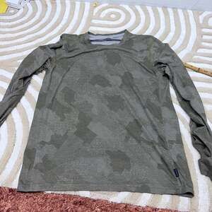 Prana Prospect Heights Camo Long Sleeve Shirt Medium Green Rye Harbor